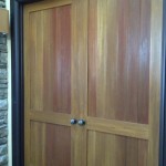 Woodgrained doors to match existing